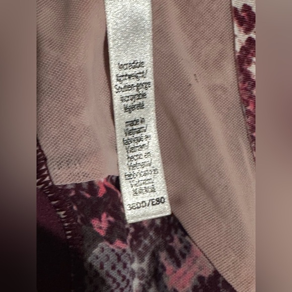 Victoria Secret Sport Women's Maroon/Wine Sports Lightweight Padded Bra - Picture 6 of 10